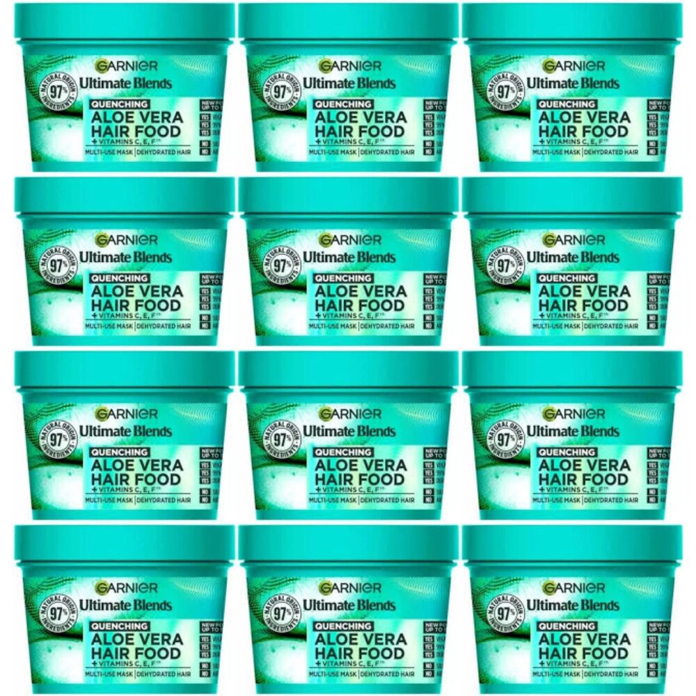 12-PACK Garnier Aloe Hair Food 3-in-1 Mask 390 ml